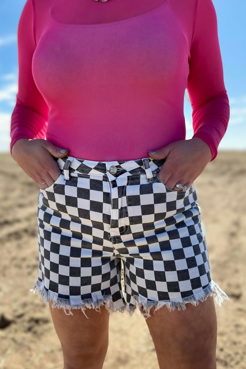 Kreek Denim Shorts - Check: 5/6