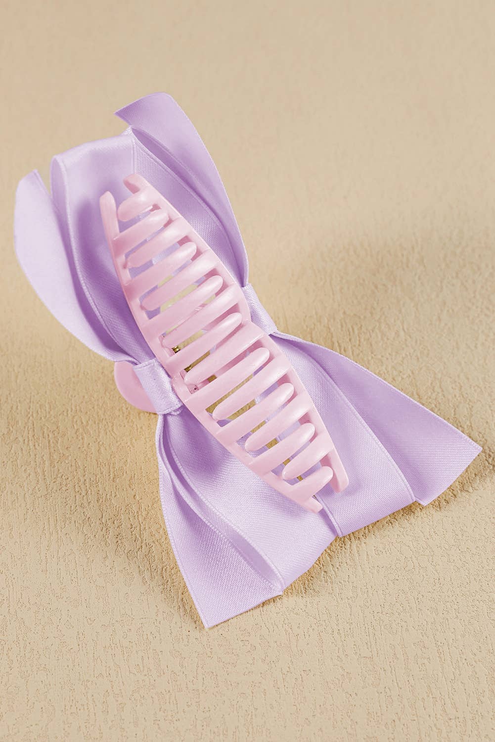 Black Bow Decor Large Hair Claw Clip: Black / Plastic / ONE SIZE
