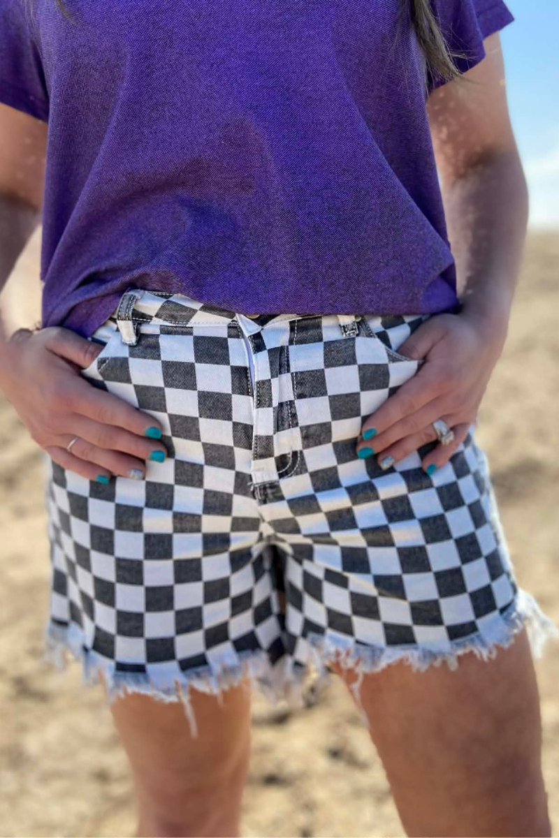 Kreek Denim Shorts - Check: 15/16