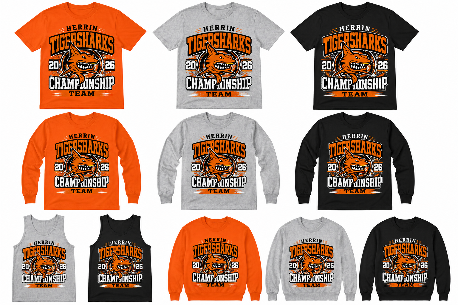 Tigersharks 2026 Championship Shirts