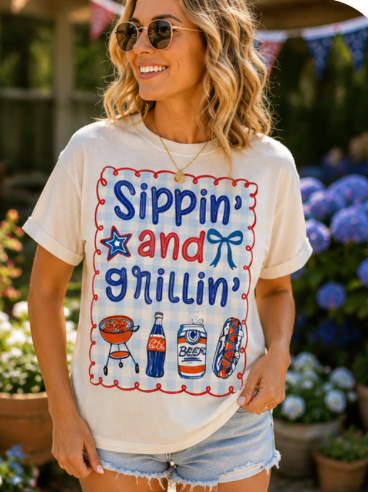Sippin and Grillin