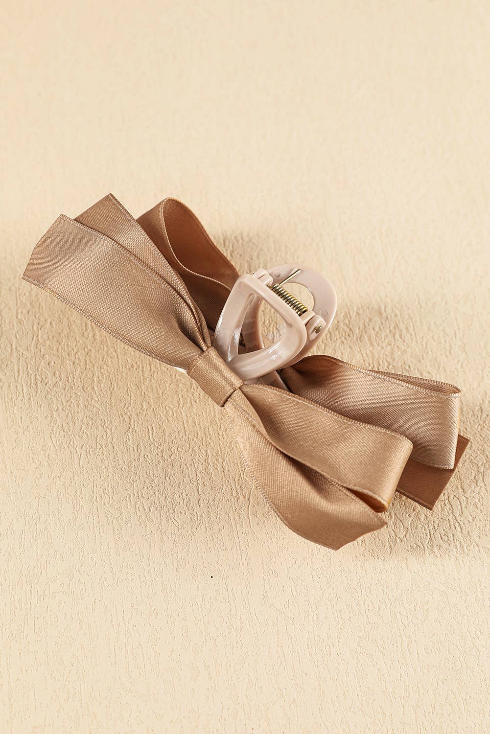 Black Bow Decor Large Hair Claw Clip: Black / Plastic / ONE SIZE