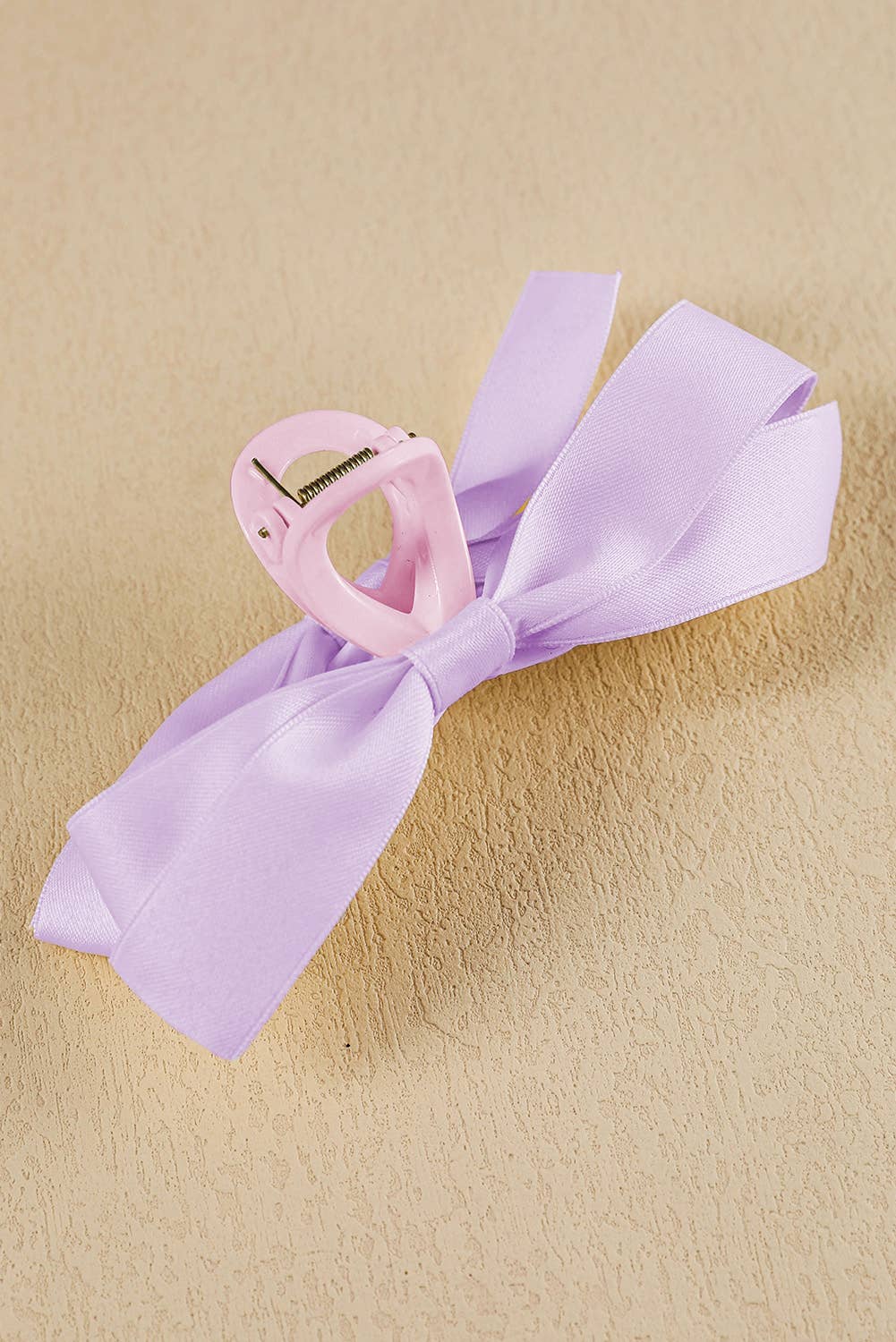 Black Bow Decor Large Hair Claw Clip: Black / Plastic / ONE SIZE